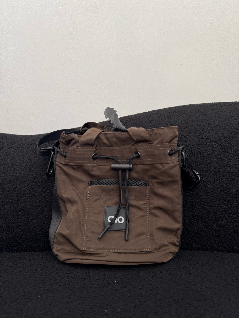 Brown Alo Yoga Crossbody Bucket bag